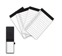 HABNI 4 Notas A7, Libreta Pequeña de Bolsillo A7, 50 Páginas/Libro, para Hacer Listas Encuadernación Desconocida, para Oficina, Trabajo, Familia, Escuela (4 Tipos)