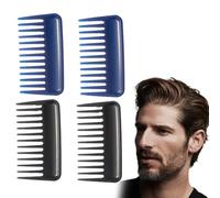 HABNI 4 Pcs Peines Pequeños De Dientes Anchos Para Mujer Púa De Viaje Para Desenredar El Pelo Para Rizos Mini Herramienta De Peinado Antiestática Portátil Para Cabello Rizado Húmedo Seco Y Largo