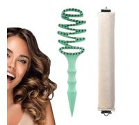 HABNI Bounce Curl Brush Y Heatless Curls Cepillo Multifuncional Para Rizos Define Styling Brush Cepillo Para Definir Rizos Cepillo Para Cabello Rizado Para Peinar Dar Forma