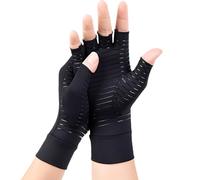 HABNI Guantes De Compresión De Cobre Para Mujeres Y Hombres Guantes Sin Dedos Para Aliviar El Dolor Del Túnel Carpiano Soporte Para La Mano Férula Para La Muñeca M