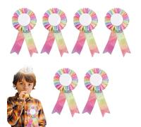 HABNI Lot De 6 Rosettes De Gagnant En Métal Colorées - Hobby Horse - Récompense Pour Enfants, Fête, Sport Et Équitation - Alternative Aux Médailles