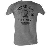 Habo Line Rocky Mick's Gym Training 1976 Distressed Heather Gray Mens T Shirt tee Size XL