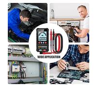 HABOTEST HT124B Smart Digital multímetro 4000 cuentas RMS RMS RMS Auto Ranging Voltage Meder con luz de fondo LCD pantalla LCD 600V CA CC Voltímetro PRUEBA ELÉCTRICA Pen Led Liger (Ht124b)