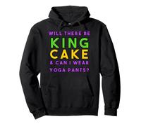 ¿Habrá King Cake y Puedo Usar Pantalones de Yoga para Mardi Gras? Sudadera con Capucha