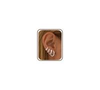 Habselikob 4 Pares de Pendientes de Oro para Niñas y Mujeres, Creoles Pequeños con Circonita, Piercing Cartílago, Daith, Helix, Joyería para Múltiples Piercings 6/8/10/12 MM