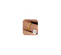 Habselikob Anillos de Plata 925 Mujeres Anillo ajustable Oro Anillo Promesa Anillo de compromiso Señoras