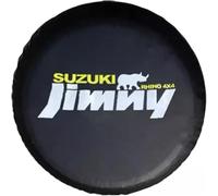 HABURN Auto Trasero Repuesto Neumático Protector Cubrir para Suzuki Jimny, Elástico Auto Repuesto Rueda Protector, Impermeable Prueba Polvo, Auto Exterior Accesorios
