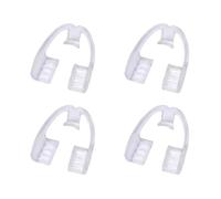 HABVPU 4 Protectores Bucales Anti-Ronquidos - Férula Dental Anti-Bruxismo | 2 tamaños reutilizables para un ajuste perfecto, Reduce el rechinar de dientes y mejora la calidad del sueño