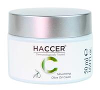 Haccer Olive Oil Moisturizing Daily Skin Cream 50 ml - Aceite de Oliva - Hidratante, Hidratante, Nutritiva y Revitalizante Crema para la Piel
