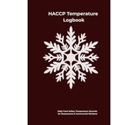 HACCP Temperature Log Book: Daily Food Safety Temperature Records for Restaurants & Commercial Kitchens