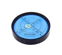 HACCURY-nivel de burbuja luminosa Circular, diámetro de 60mm, nivelador redondo de visión nocturna, herramienta de medición Horizontal, opción magnética(Black)