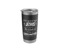 Hace 2000 años Jesús terminó el debate cristiano creen Vaso térmico de acero inoxidable de doble pared
