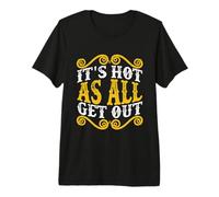 Hace Calor como a Todas Las Salidas le Encanta la música Country Southern Belle Camiseta Premium