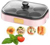 Hacedor De Bocaditos De Huevo Estilo Sous Vide De Lujo De 900 W Con Moldes De Silicona Para Sándwiches De Desayuno, Cocedor Eléctrico Antiadherente Para Huevos, Multicocina Para Tortillas A