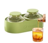 Hacedor de bolas de hielo - Bandeja De La Silicona Para El Congelador Y Hacedor,Molde de hielo para whisky en bola - Para reuniones familiares, pícnic al aire libre, campings, cocina al aire libre,