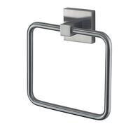 Haceka Mezzo Tec Toallero Aro, Metal, Gris, 16.6x16.2x5 cm