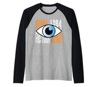 Hacer 1984 Ficción Otra Vez Libertario Orwelliano Orwell 1984 Camiseta Manga Raglan