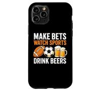 Hacer apuestas Ver deportes Beber cervezas Apuestas Beber fútbol Carcasa para iPhone 11 Pro