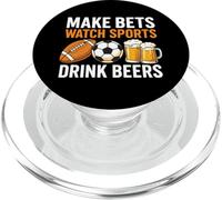 Hacer apuestas Ver deportes Beber cervezas Apuestas Beber fútbol PopSockets PopGrip para MagSafe
