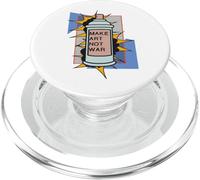 Hacer Arte, No Guerra, Lata De Aerosol Retro, Fanáticos PopSockets PopGrip para MagSafe
