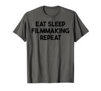 Hacer Cine Divertido - Comer Dormir Filmmaking Repeat Camiseta