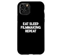 Hacer Cine Divertido - Comer Dormir Filmmaking Repeat Carcasa para iPhone 11 Pro