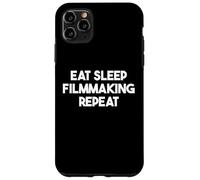 Hacer Cine Divertido - Comer Dormir Filmmaking Repeat Carcasa para iPhone 11 Pro MAX