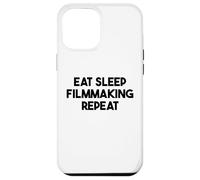 Hacer Cine Divertido - Comer Dormir Filmmaking Repeat Carcasa para iPhone 12 Pro MAX