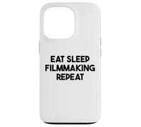 Hacer Cine Divertido - Comer Dormir Filmmaking Repeat Carcasa para iPhone 13 Pro