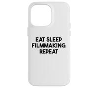 Hacer Cine Divertido - Comer Dormir Filmmaking Repeat Carcasa para iPhone 14 Pro MAX