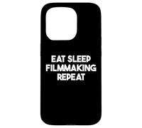 Hacer Cine Divertido - Comer Dormir Filmmaking Repeat Carcasa para iPhone 15 Pro