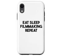 Hacer Cine Divertido - Comer Dormir Filmmaking Repeat Carcasa para iPhone XR