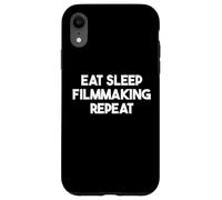 Hacer Cine Divertido - Comer Dormir Filmmaking Repeat Carcasa para iPhone XR