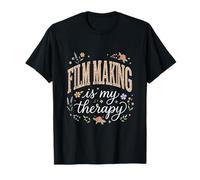 Hacer Cine es mi Terapia Floral Boho Camiseta