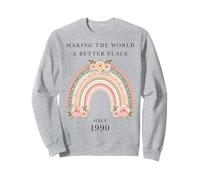 Hacer del mundo un lugar mejor desde 1990 Cumpleaños de mujeres Sudadera
