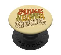 Hacer el Cielo Lleno Divertido Cristiano Vintage PopSockets PopGrip Adhesivo