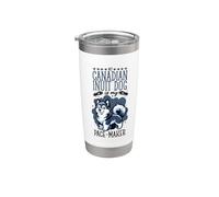 Hacer footing con un perro esquimal canadiense Vaso térmico de acero inoxidable de doble pared