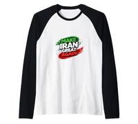 Hacer Grande a Irán Otra Vez Declaración de Libertad del Orgullo iraní Persia Camiseta Manga Raglan