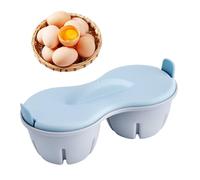 Hacer huevos escalfados reutilizables - Double tazas de huevos caldera, olla de desayuno de 2 cables, gadget de cocina caliente