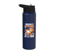 Hacer la diferencia un gato a la vez Cuidador de gatos Stainless Steel Insulated Water Bottle