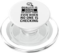 Hacer lo Correcto | Regalo de celebración del Día Mundial de la Calidad PopSockets PopGrip para MagSafe
