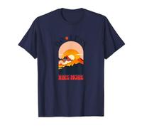 Hacer menos caminata más senderismo afirmaciones positivas diseño retro Camiseta