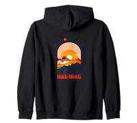 Hacer Menos Caminata más Senderismo afirmaciones positivas diseño Retro Sudadera con Capucha