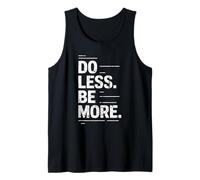 Hacer Menos Minimalista Estilo de Vida Zen Mindfulness Divertido Yoga Camiseta sin Mangas