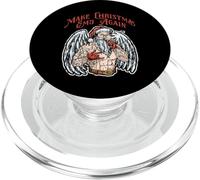 Hacer Navidad EMO Otra Vez Santa Funny Rock Lover EMO Heritage PopSockets PopGrip para MagSafe