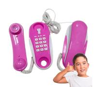 Hacer Parece Jugar En El Teléfono - Juguete De Intercomunicación ABS, Teléfono Falso Para | Teléfono De Juguete Botón Táctil Con Cordón, Agarre Suave, Sensación De Realista, Teléfono