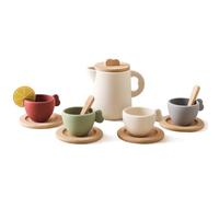 Hacer Parece Jugar Tea Party Set - Juego de de Tea para Niñas | Conjunto De Juguetes De Juego De Tiempo De Té De Madera, Diseño Estético Juguetes Educativos para El Día