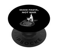 Hacer Pasta, no Guerra, Dicho sarcástico Divertido PopSockets PopGrip Adhesivo