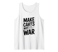 Hacer Pasteles no Guerra Divertido Amante de Hornear Camiseta sin Mangas