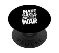 Hacer Pasteles no Guerra Divertido Amante de Hornear PopSockets PopGrip Adhesivo